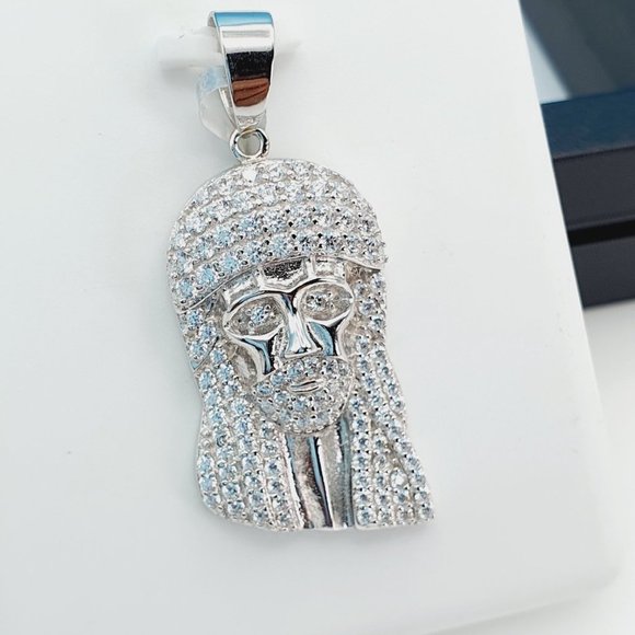 "925 Sterling Silver Cubic Zirconia Pendant, UU1P6A6024 - Picture 4 of 9